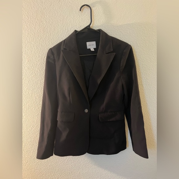 Women's Nine West Classic Single Button Blazer Size 4 - Picture 2 of 3